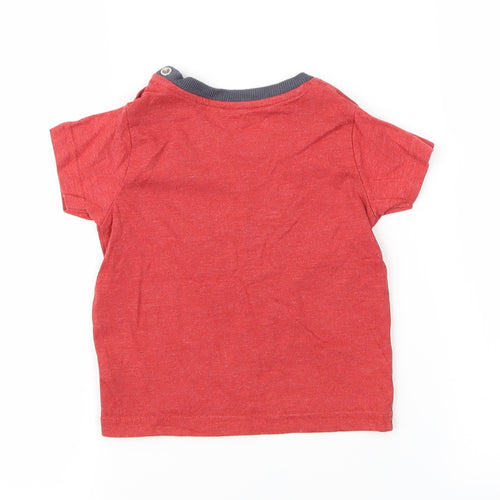 Nutmeg Boys Red   Basic T-Shirt Size 12-18 Months