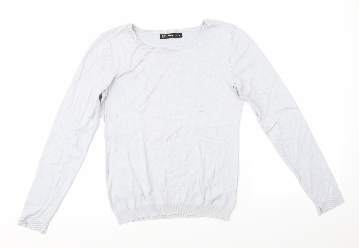 David Jones Mens Grey   Pullover Jumper Size S