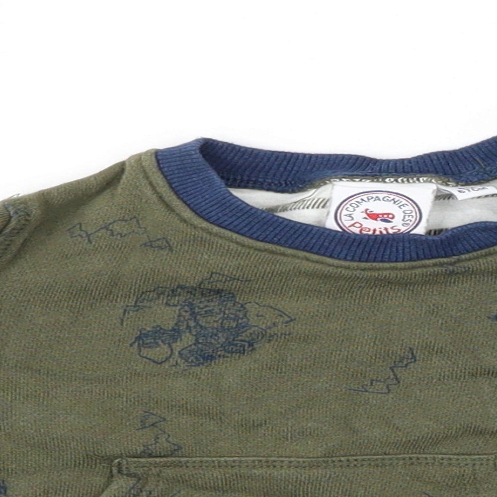 La Compagnie des Petits Baby Green   Pullover Jumper Size 6-9 Months