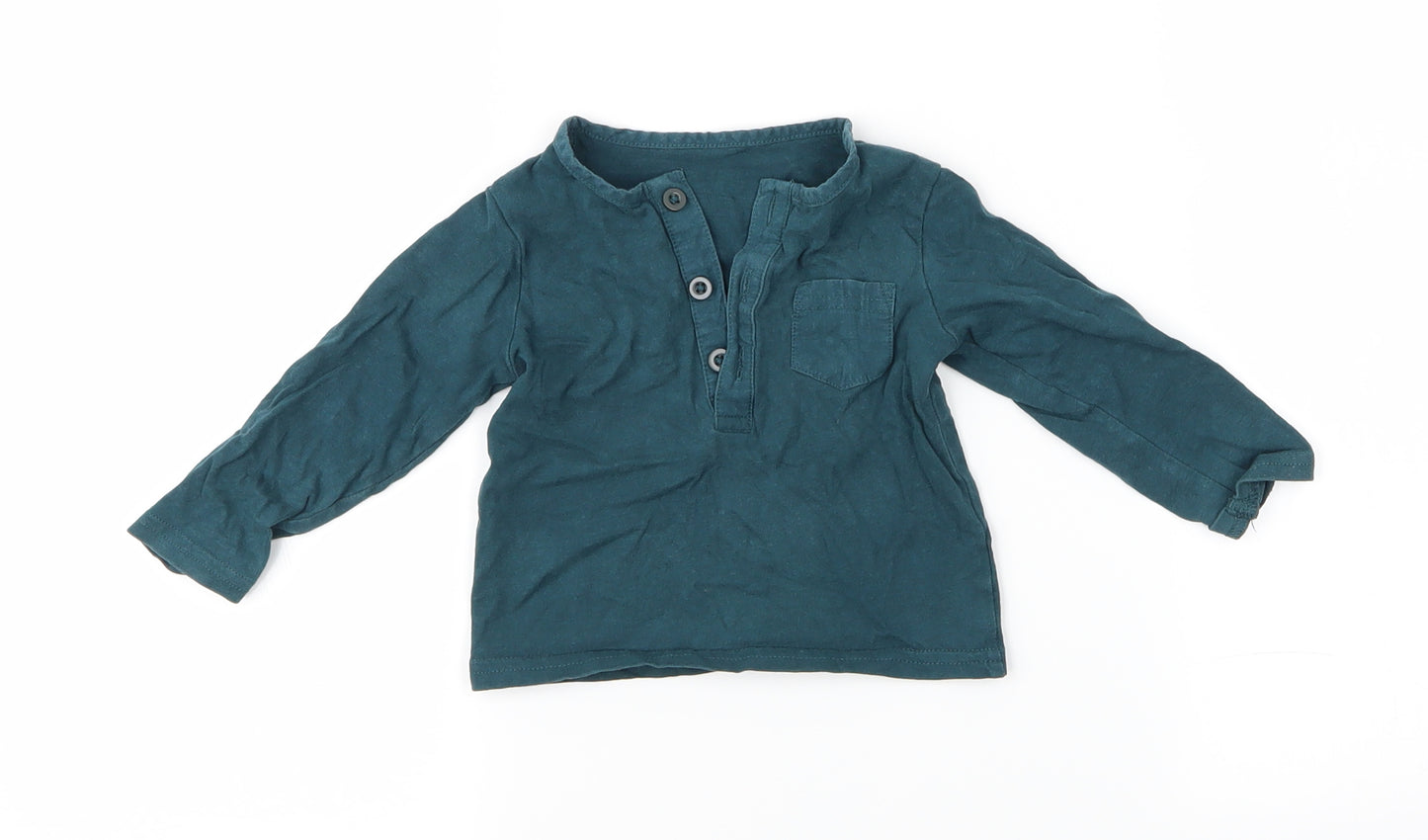TU Boys Green   Basic T-Shirt Size 6-9 Months