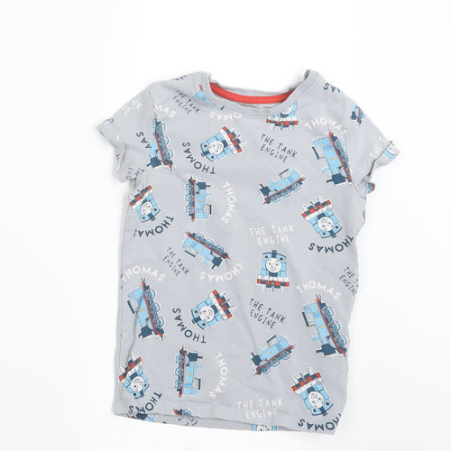 Marks and Spencer Boys Grey Geometric   Pyjama Set Size 3-4 Years  - Thomas the Tank Engine