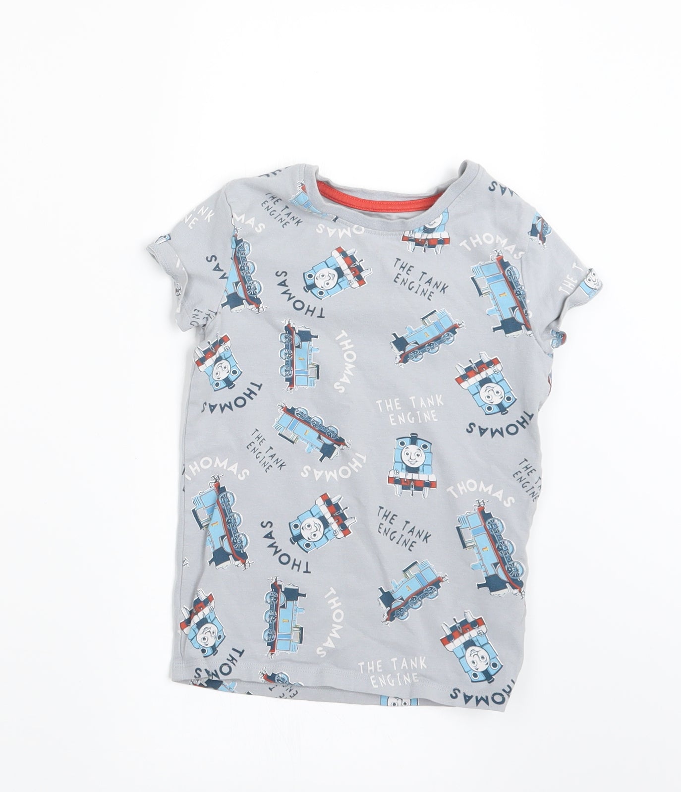Marks and Spencer Boys Grey Geometric   Pyjama Set Size 3-4 Years  - Thomas the Tank Engine