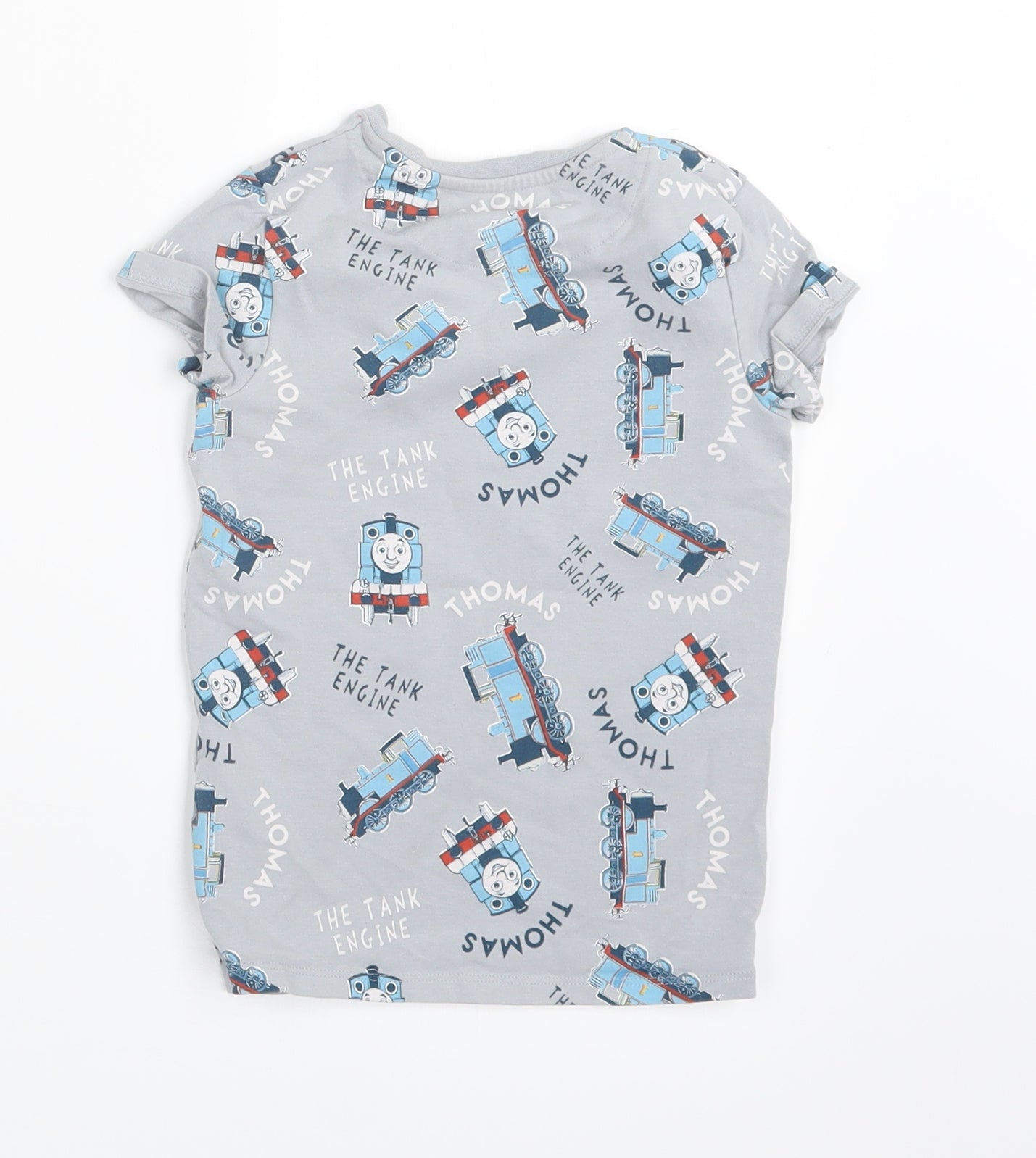 Marks and Spencer Boys Grey Geometric   Pyjama Set Size 3-4 Years  - Thomas the Tank Engine