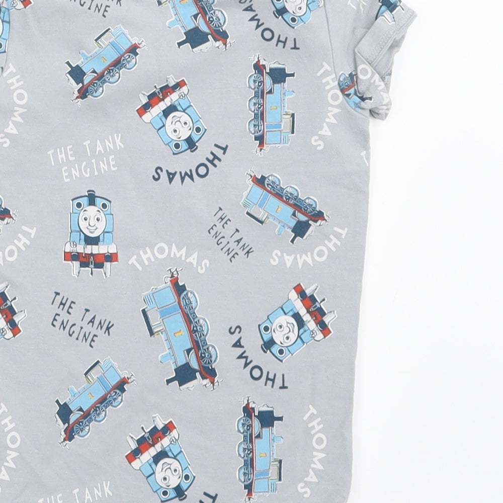 Marks and Spencer Boys Grey Geometric   Pyjama Set Size 3-4 Years  - Thomas the Tank Engine