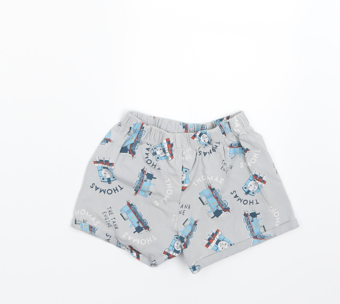 Marks and Spencer Boys Grey Geometric   Pyjama Set Size 3-4 Years  - Thomas the Tank Engine
