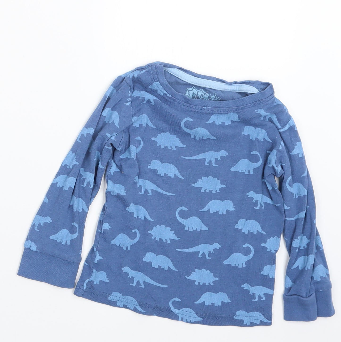 Blue Zoo Boys Blue Geometric   Pyjama Set Size 3-4 Years