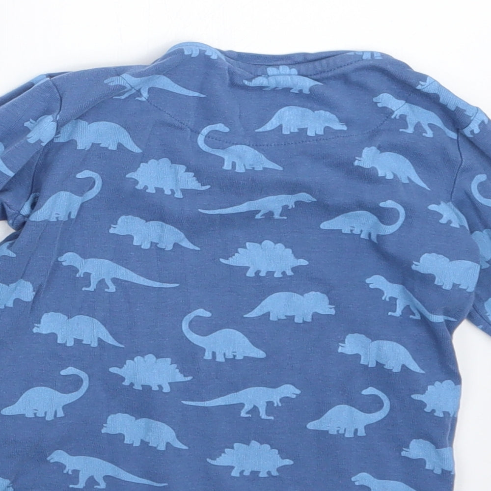 Blue Zoo Boys Blue Geometric   Pyjama Set Size 3-4 Years