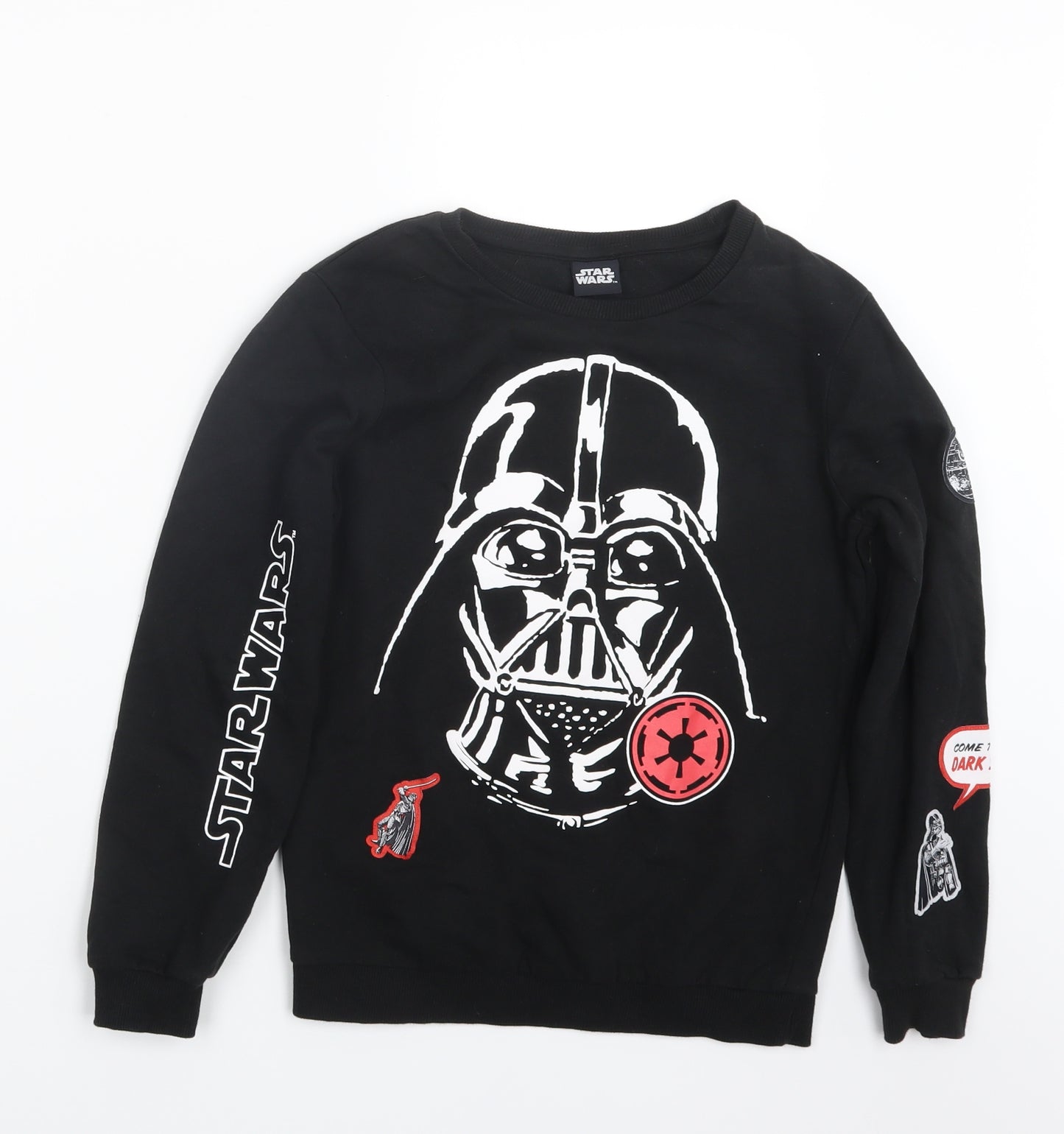 TU Boys Black   Pullover Jumper Size 10 Years  - Star Wars
