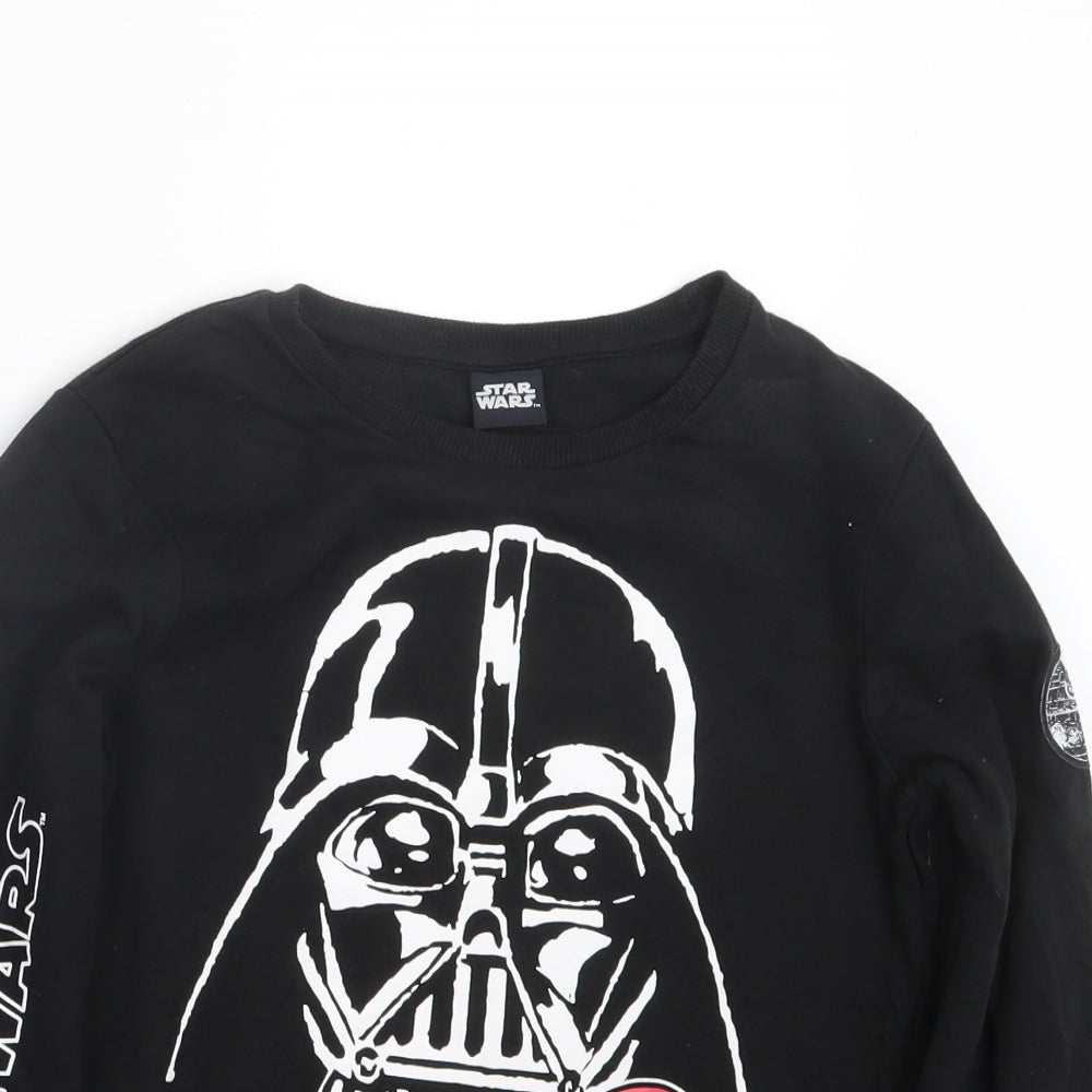 TU Boys Black   Pullover Jumper Size 10 Years  - Star Wars