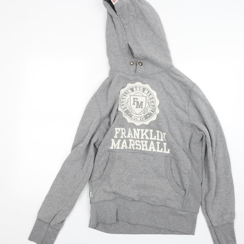 Franklin Marshall Mens Grey   Pullover Hoodie Size L  - Franklin Marshall