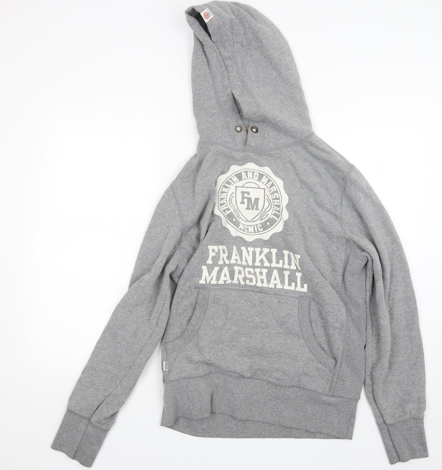 Franklin Marshall Mens Grey   Pullover Hoodie Size L  - Franklin Marshall