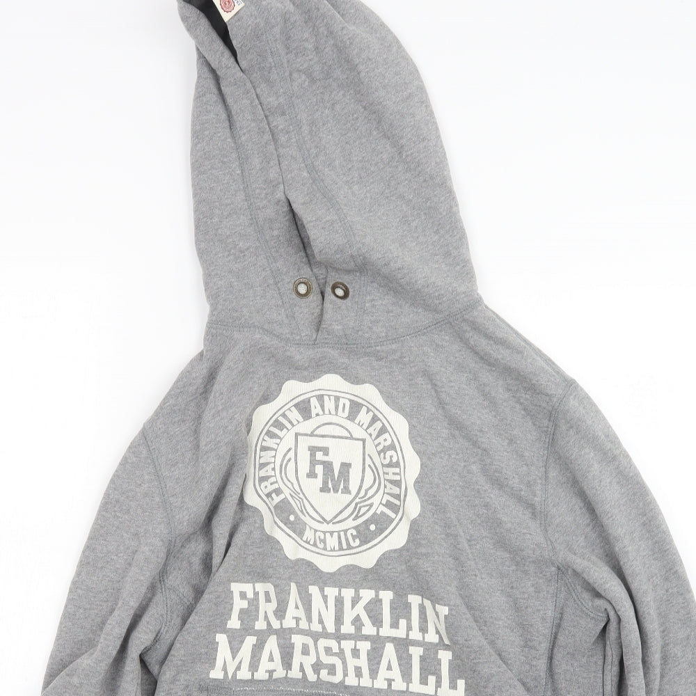 Franklin Marshall Mens Grey   Pullover Hoodie Size L  - Franklin Marshall