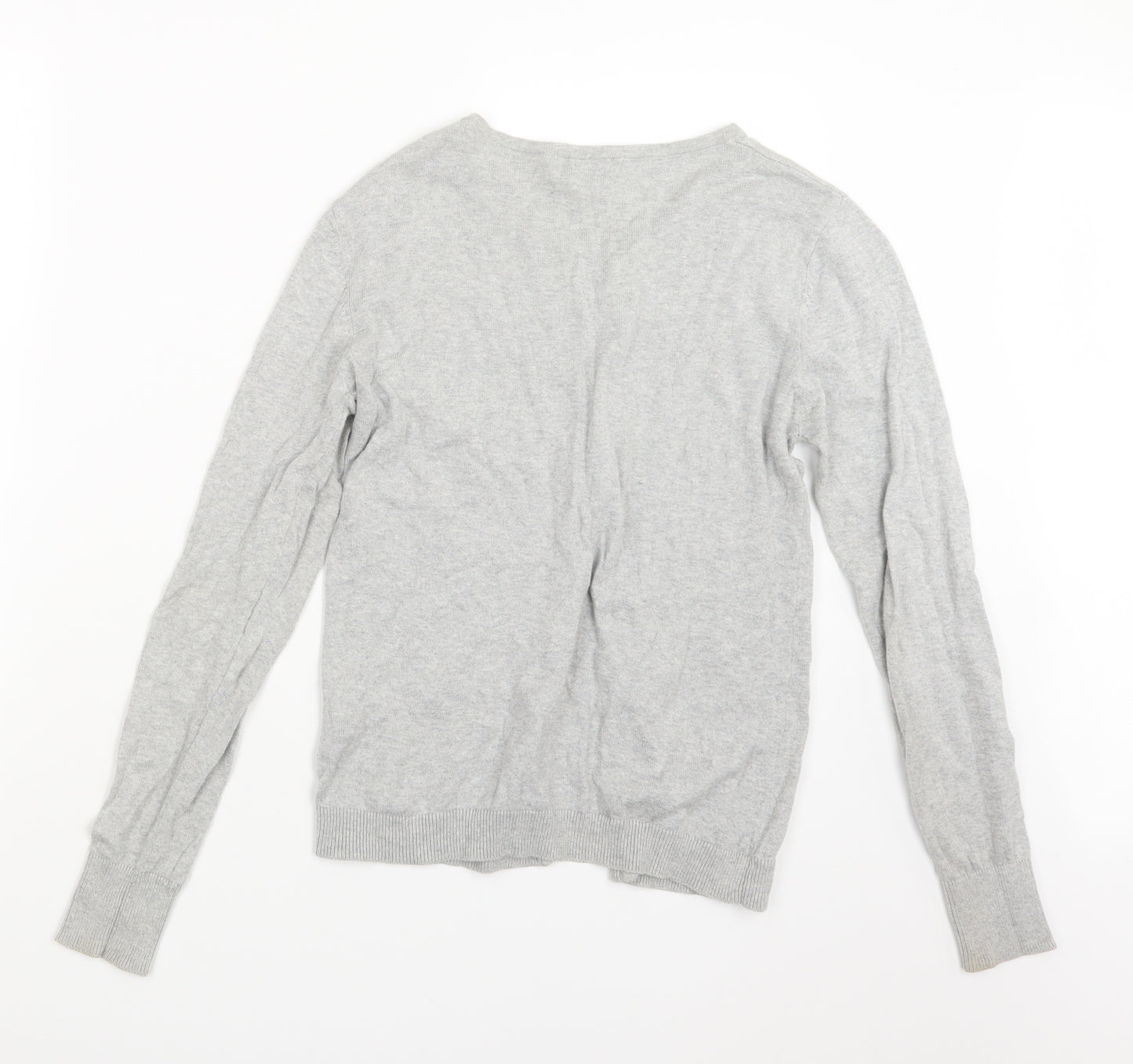 Primark Womens Grey  Knit Cardigan Jumper Size 12