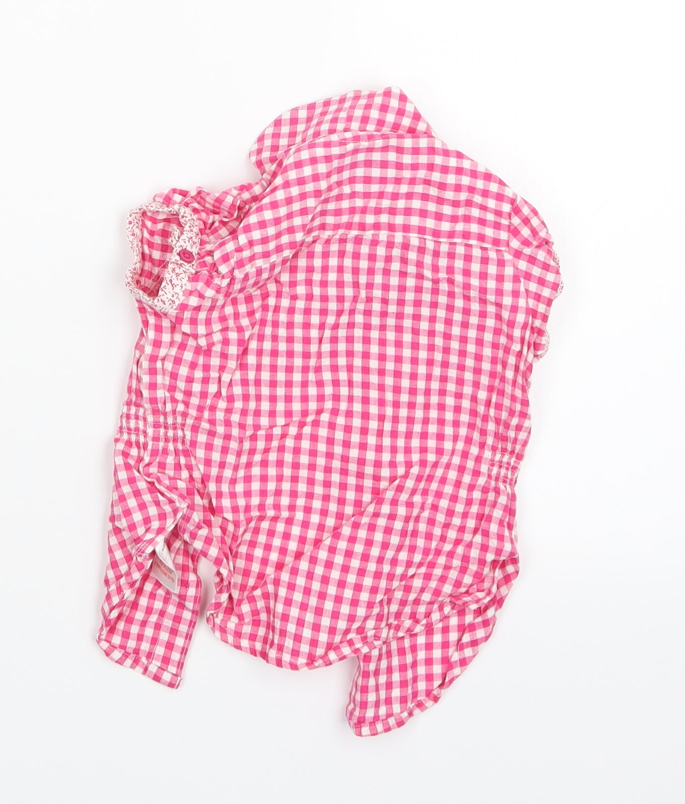 Earlydays Girls Pink Check  Basic Button-Up Size 12-18 Months