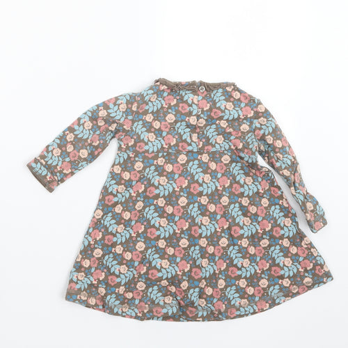 Molly n' Jack Girls Brown Geometric  T-Shirt Dress  Size 9-12 Months