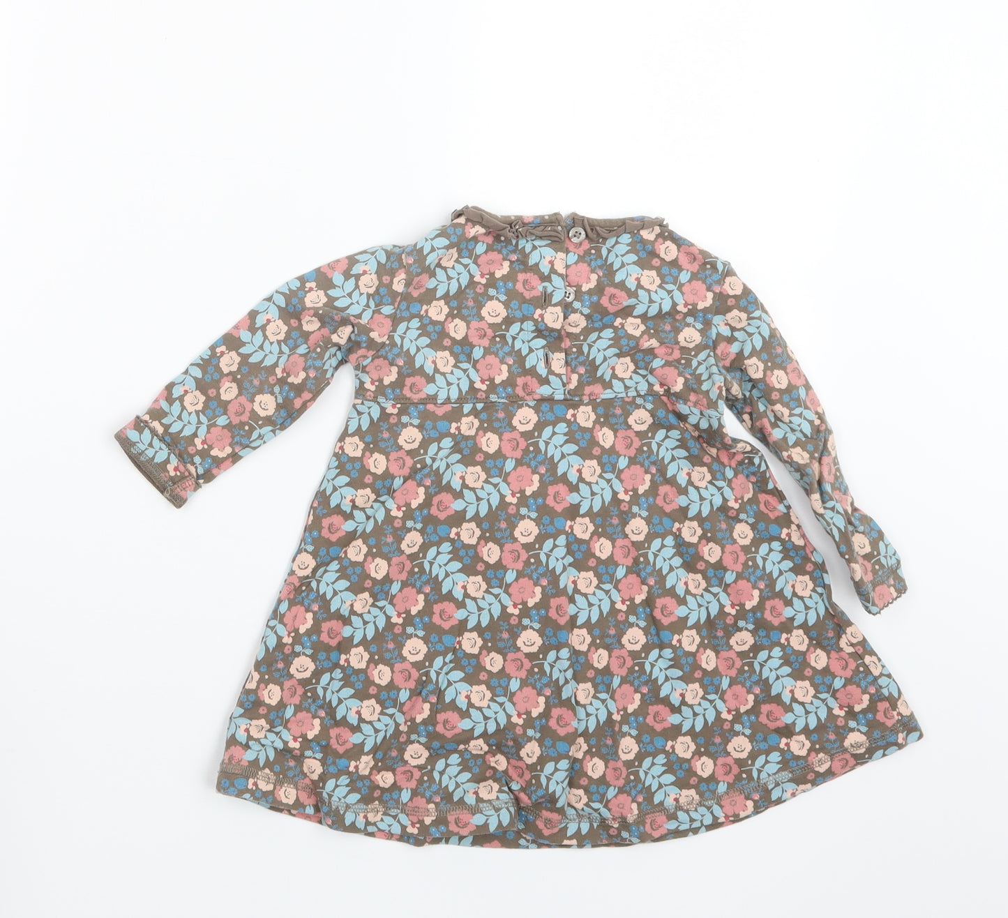 Molly n' Jack Girls Brown Geometric  T-Shirt Dress  Size 9-12 Months