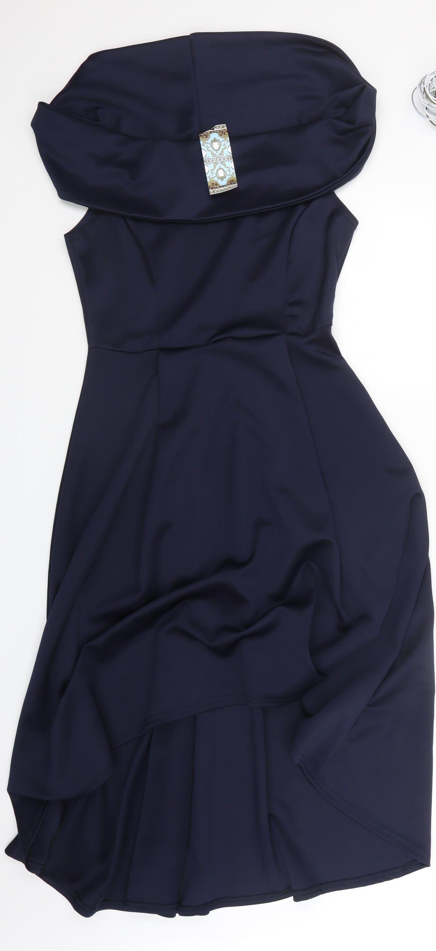 Boohoo Womens Blue   Shirt Dress  Size 14