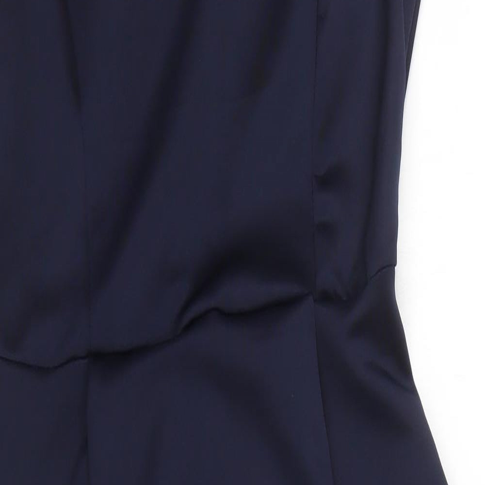 Boohoo Womens Blue   Shirt Dress  Size 14