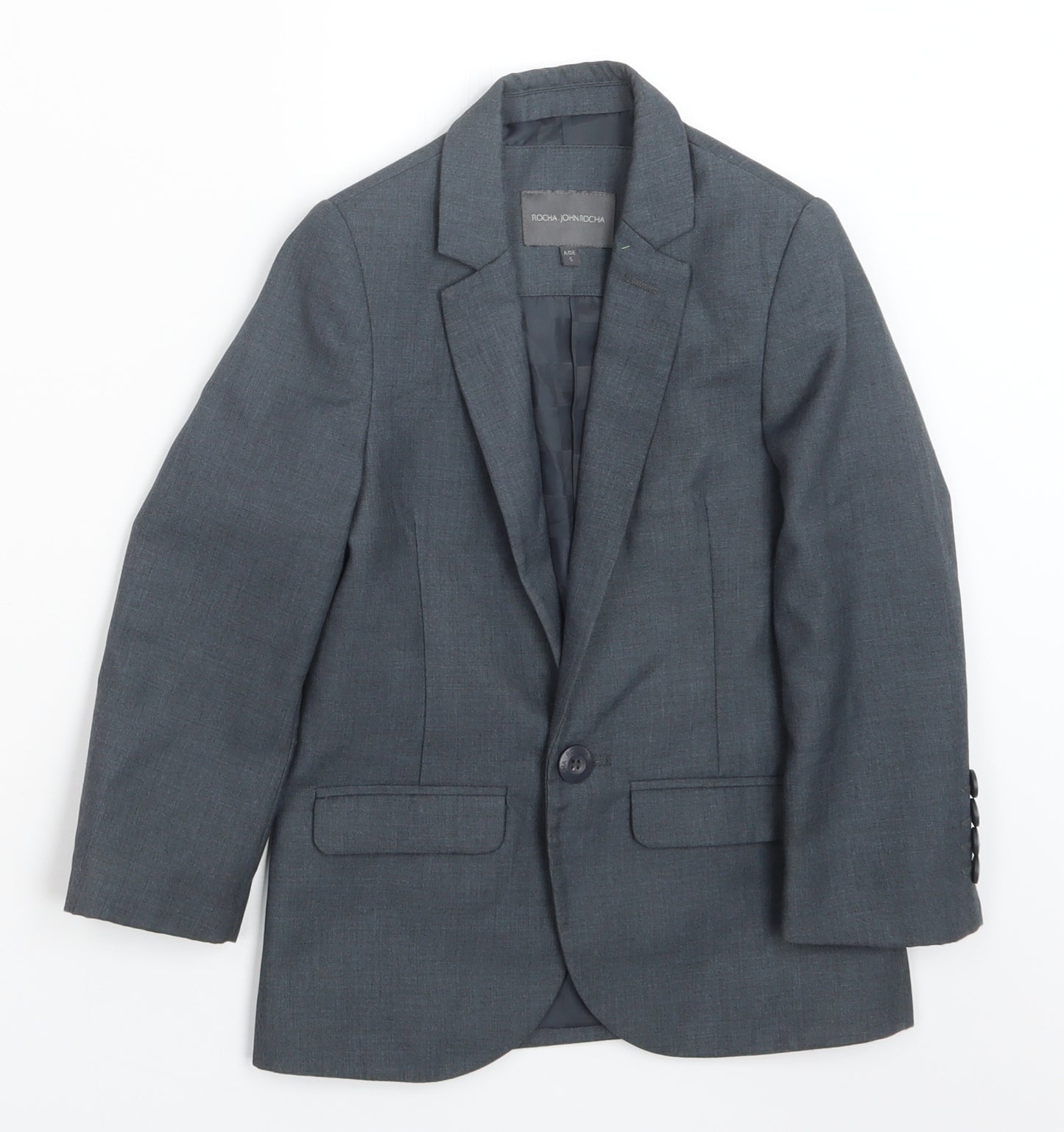 Rocha John Rocha Boys Grey   Shirt Jacket Snowsuit Size 5 Years  - Suit Jacket