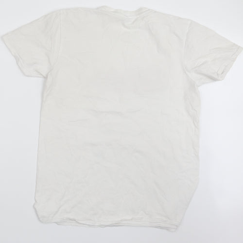 Gildan Womens White   Basic T-Shirt Size L