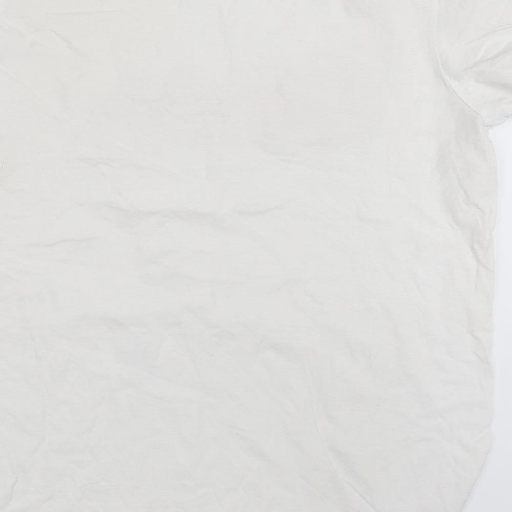 Gildan Womens White   Basic T-Shirt Size L