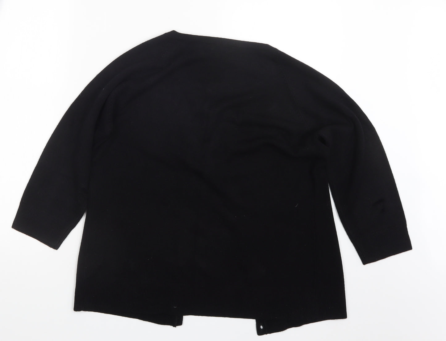 TU Womens Black  Knit Cardigan Jumper Size 16