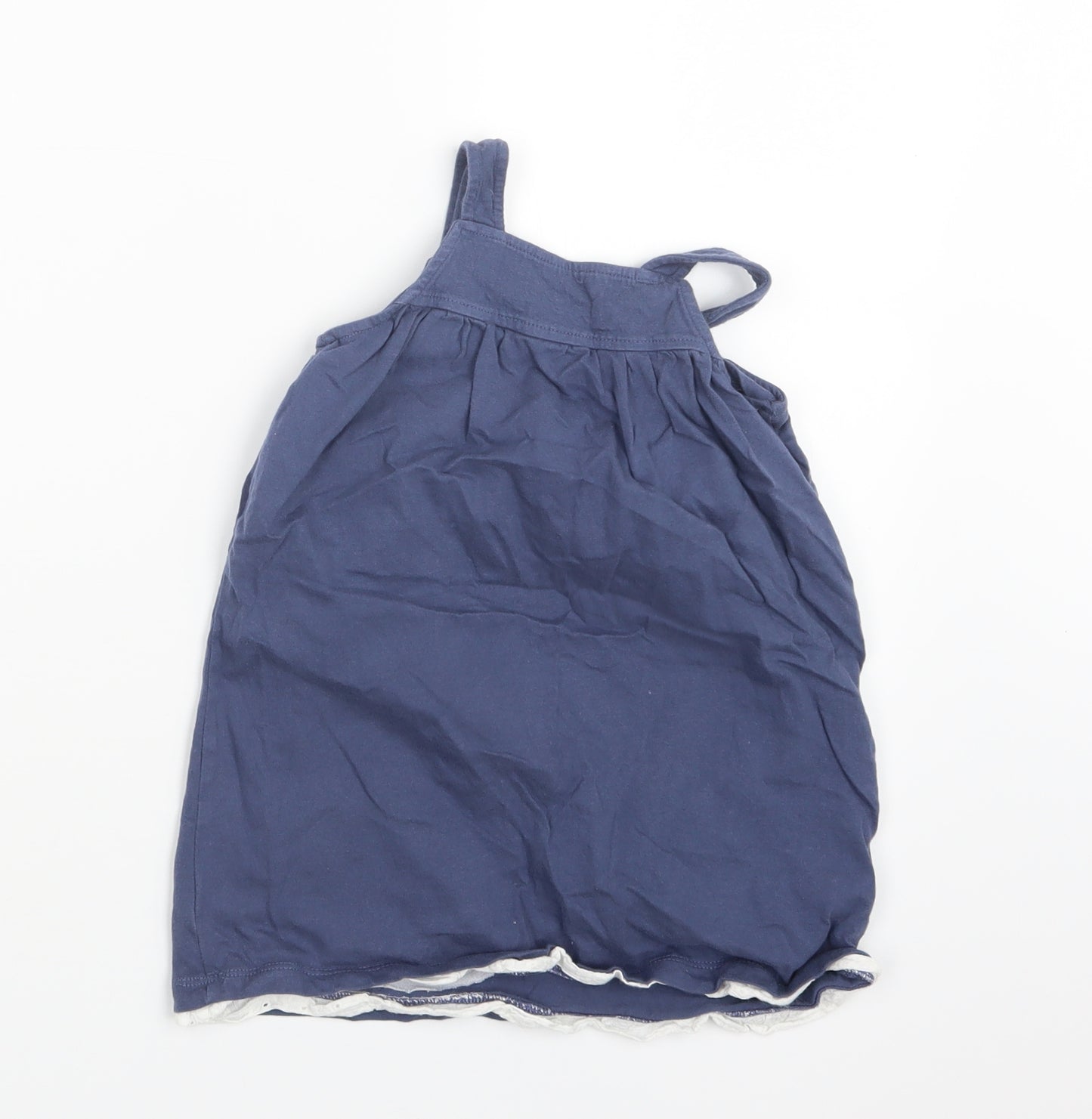 Nutmeg Girls Blue   Pinafore/Dungaree Dress  Size 2-3 Years