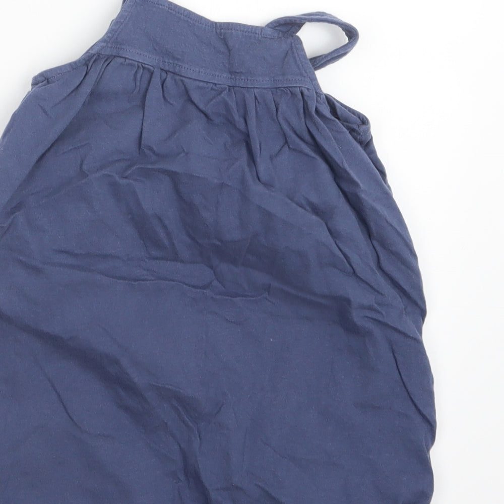Nutmeg Girls Blue   Pinafore/Dungaree Dress  Size 2-3 Years