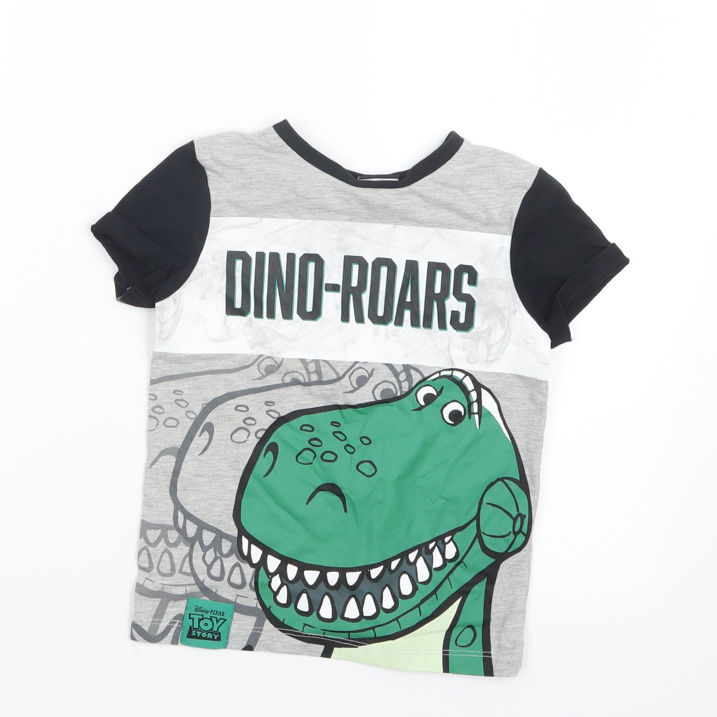 George Boys Grey   Basic T-Shirt Size 4-5 Years  - Toy Story