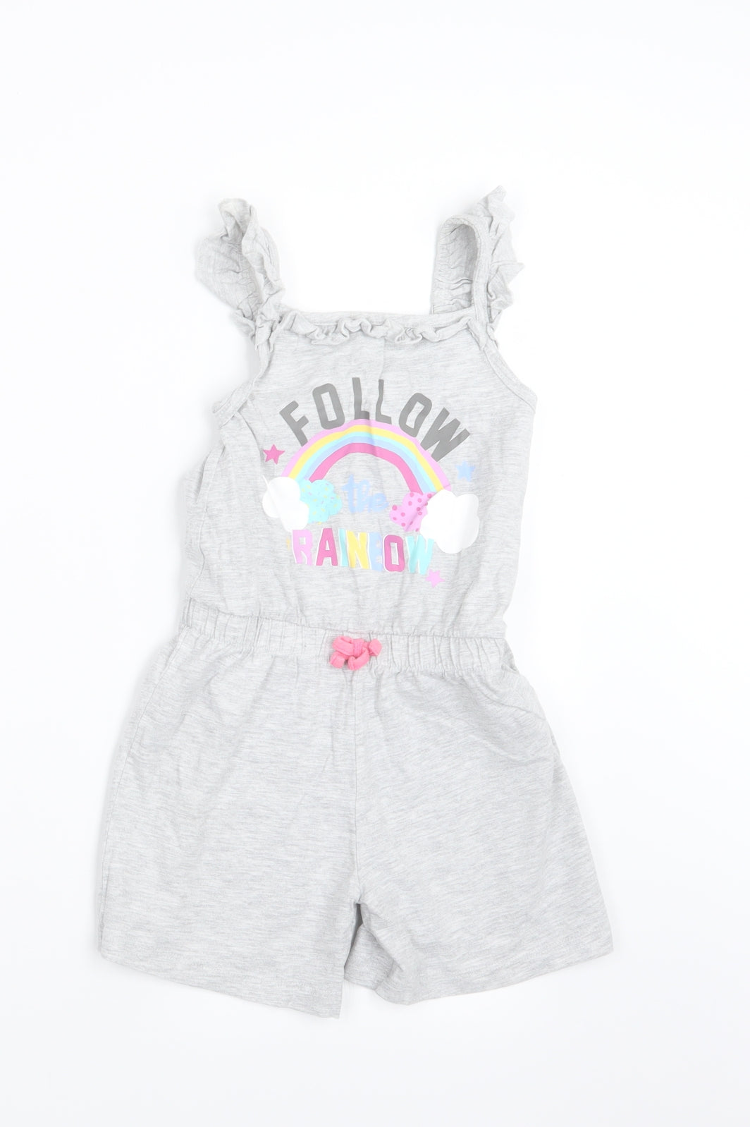 George Girls Grey   Playsuit One-Piece Size 5-6 Years
