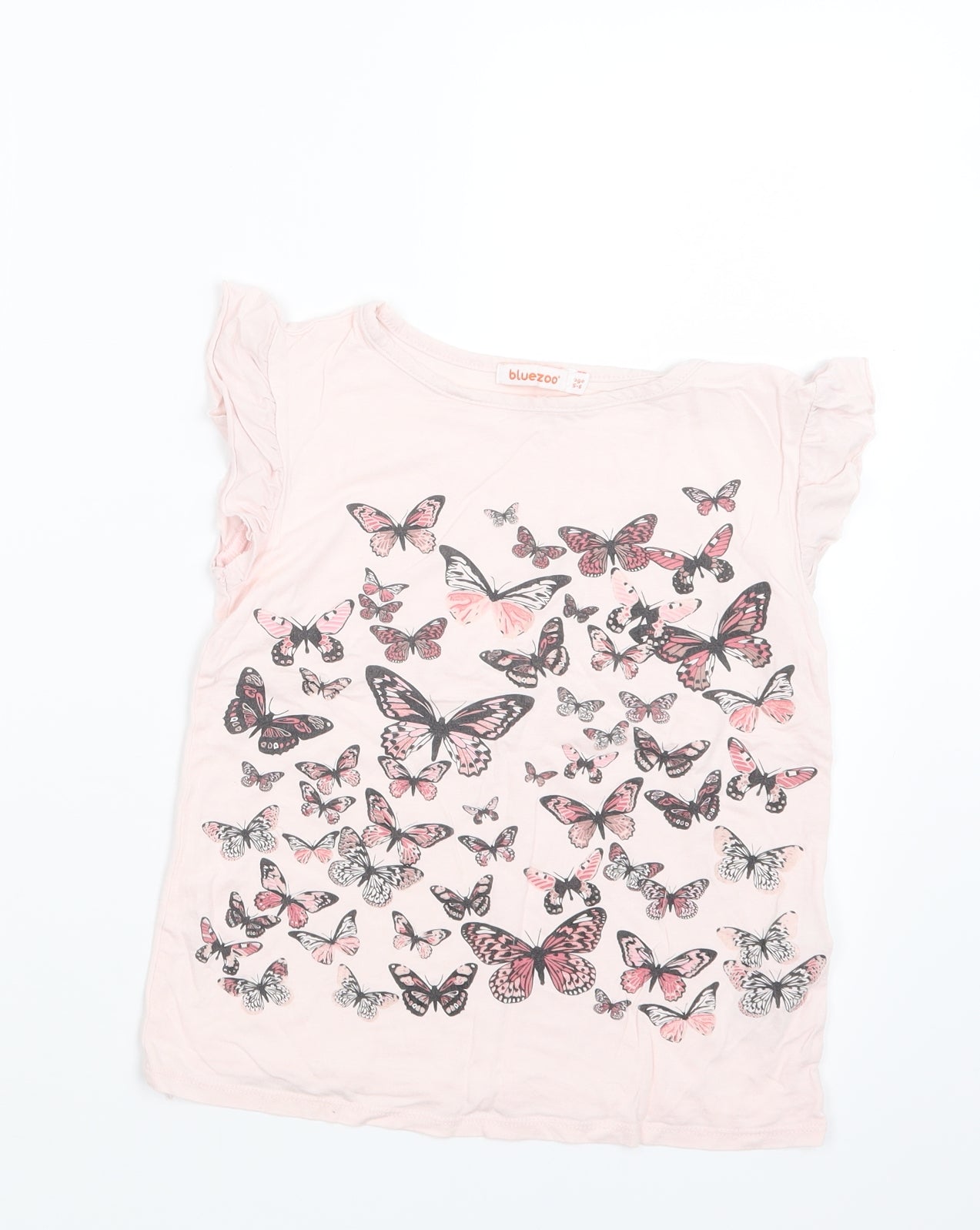 Blue Zoo Girls Pink Geometric  Basic T-Shirt Size 5-6 Years