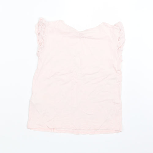 Blue Zoo Girls Pink Geometric  Basic T-Shirt Size 5-6 Years
