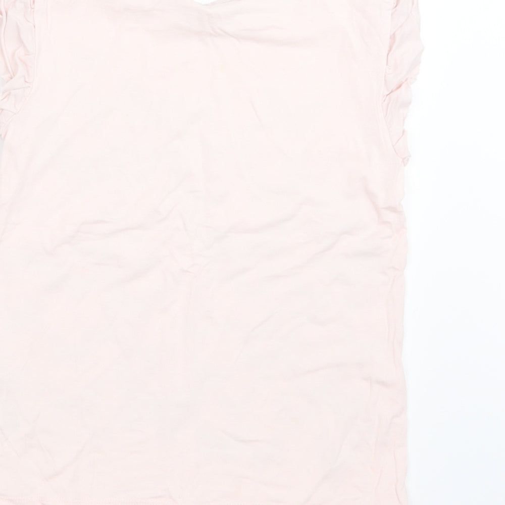 Blue Zoo Girls Pink Geometric  Basic T-Shirt Size 5-6 Years