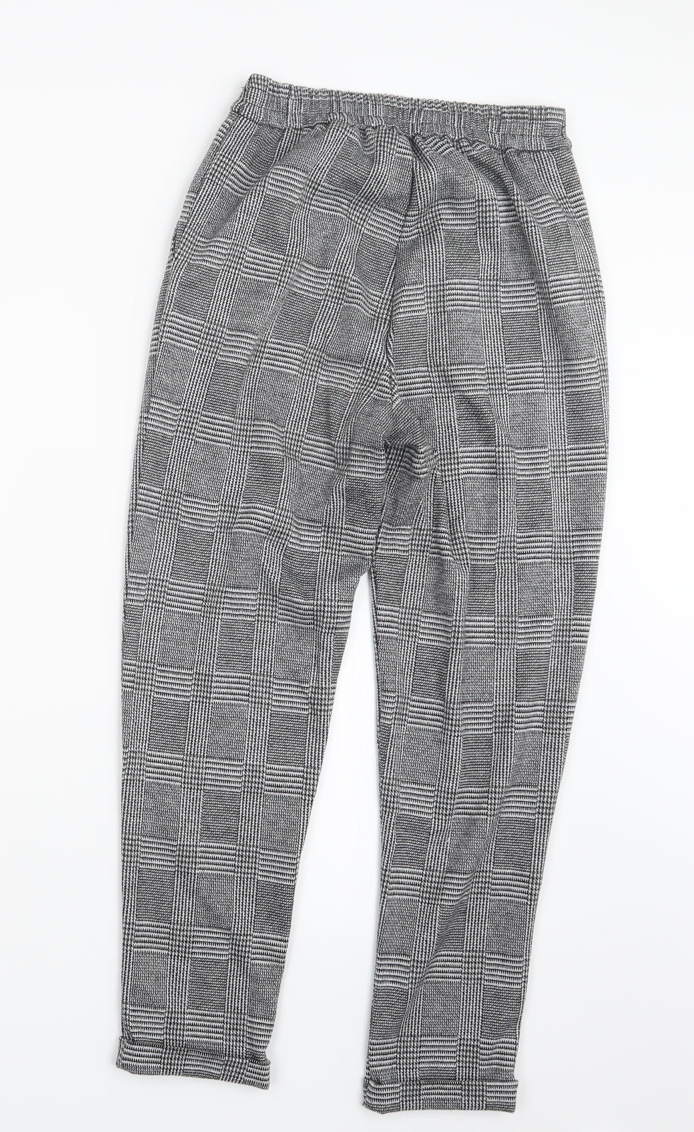 F&F Womens Black Houndstooth  Trousers  Size 6 L25 in
