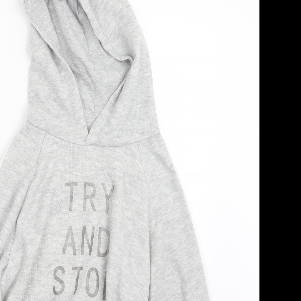 Active Girls Grey   Pullover Hoodie Size 11-12 Years