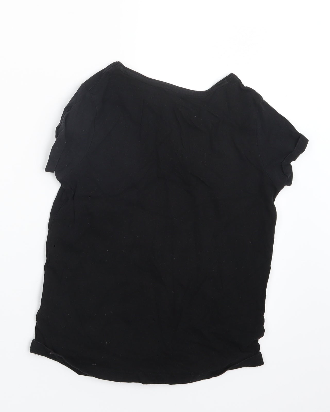 Primark Girls Black   Basic T-Shirt Size 10-11 Years