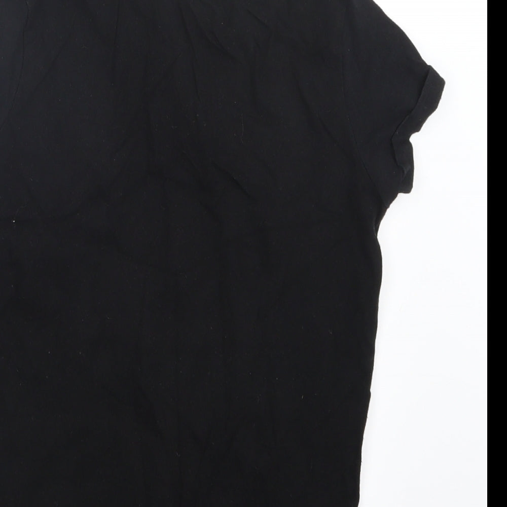 Primark Girls Black   Basic T-Shirt Size 10-11 Years