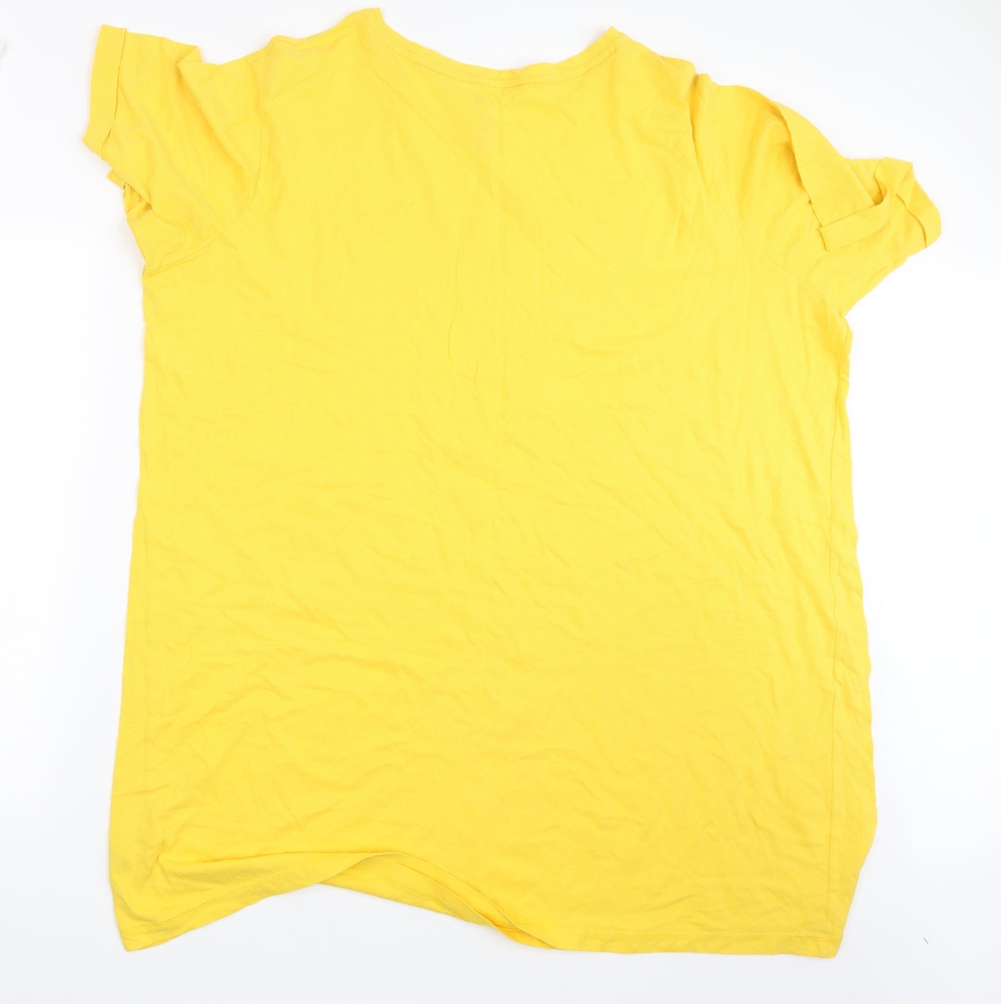 Primark Womens Yellow   Basic T-Shirt Size 22  - Winnie the Pooh