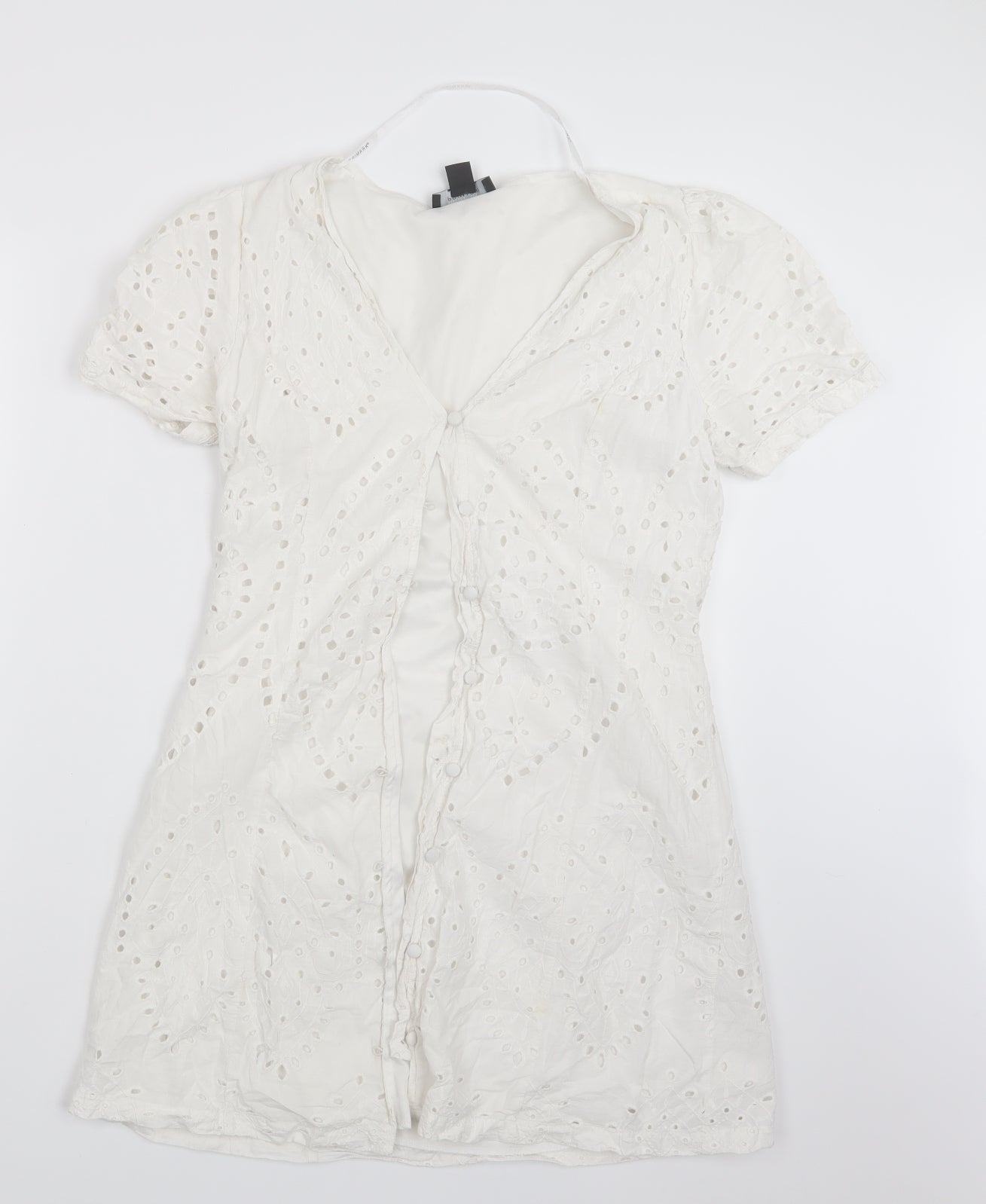 Primark Womens White   Basic Button-Up Size 14