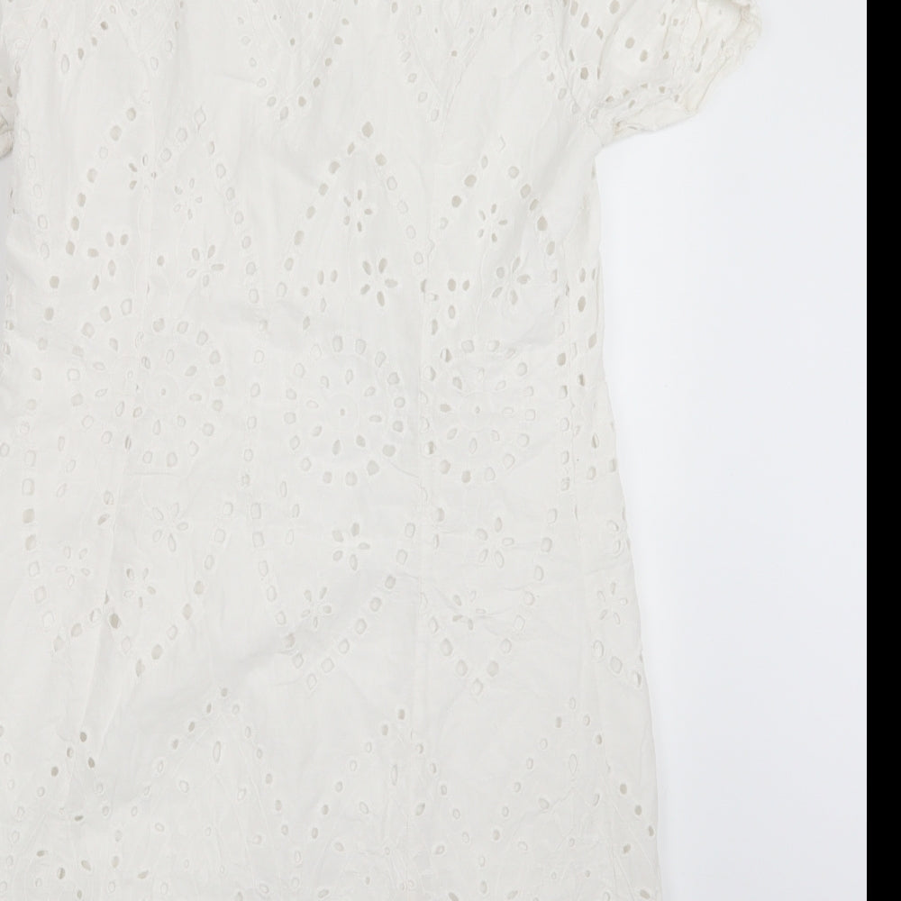 Primark Womens White   Basic Button-Up Size 14