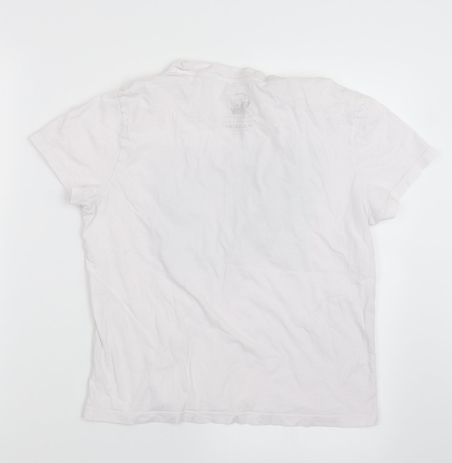 Pull&Bear Womens White   Basic T-Shirt Size XS  - Tom & Jerry