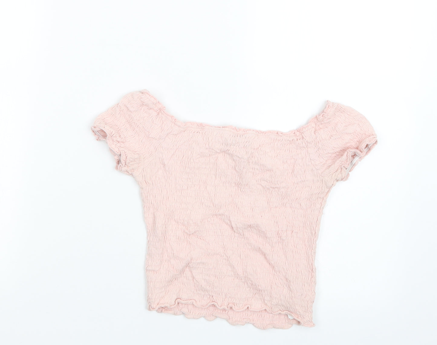New Look Womens Pink   Cropped T-Shirt Size 8