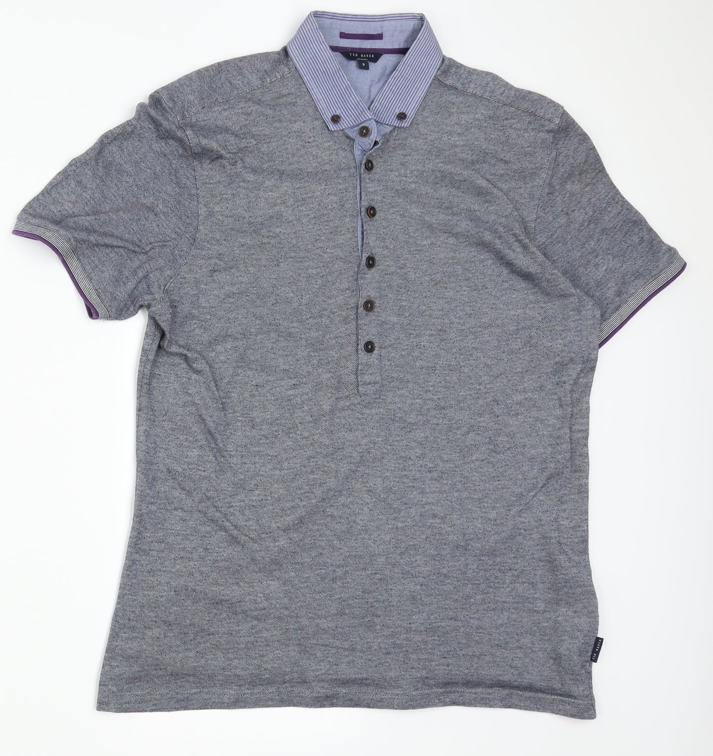 Ted Baker Mens Grey    Polo Size M