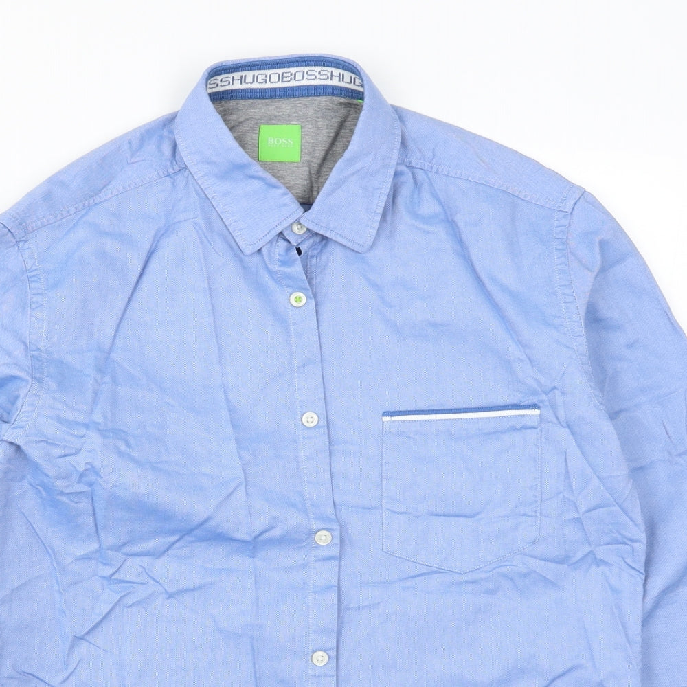 HUGO BOSS Mens Blue    Dress Shirt Size M