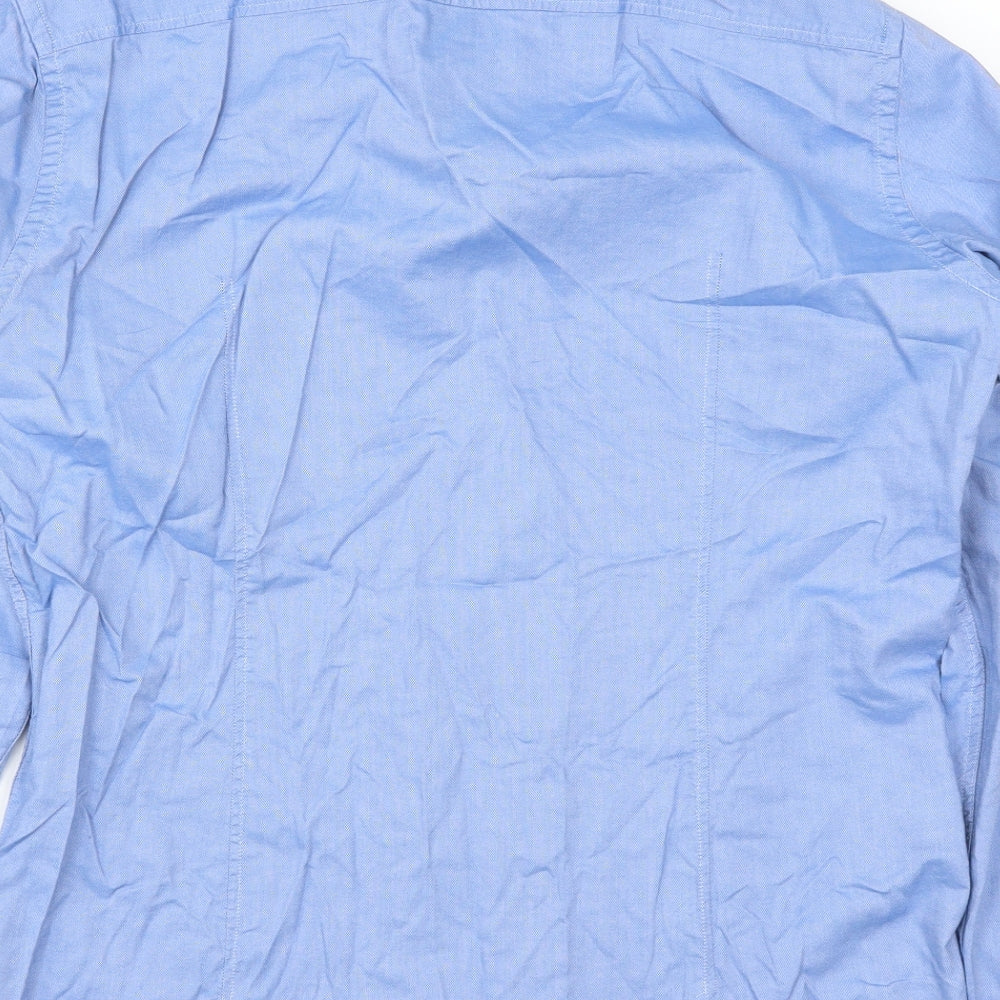 HUGO BOSS Mens Blue    Dress Shirt Size M