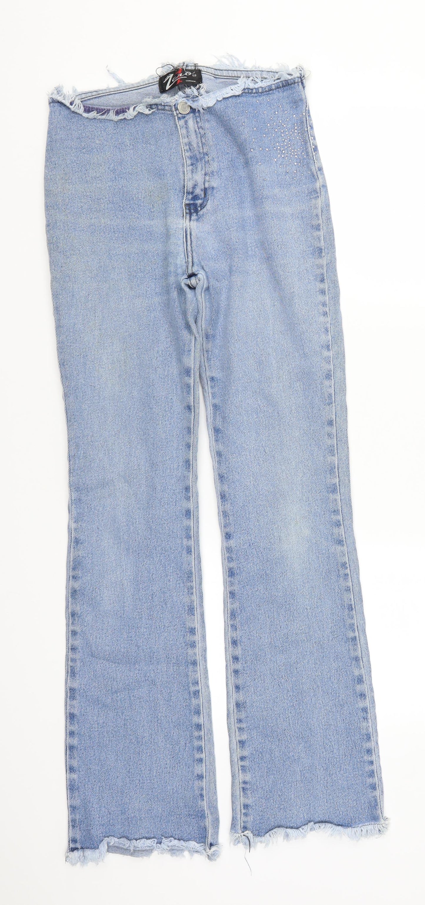 Zero London Womens Blue  Denim Straight Jeans Size 26 in L29 in