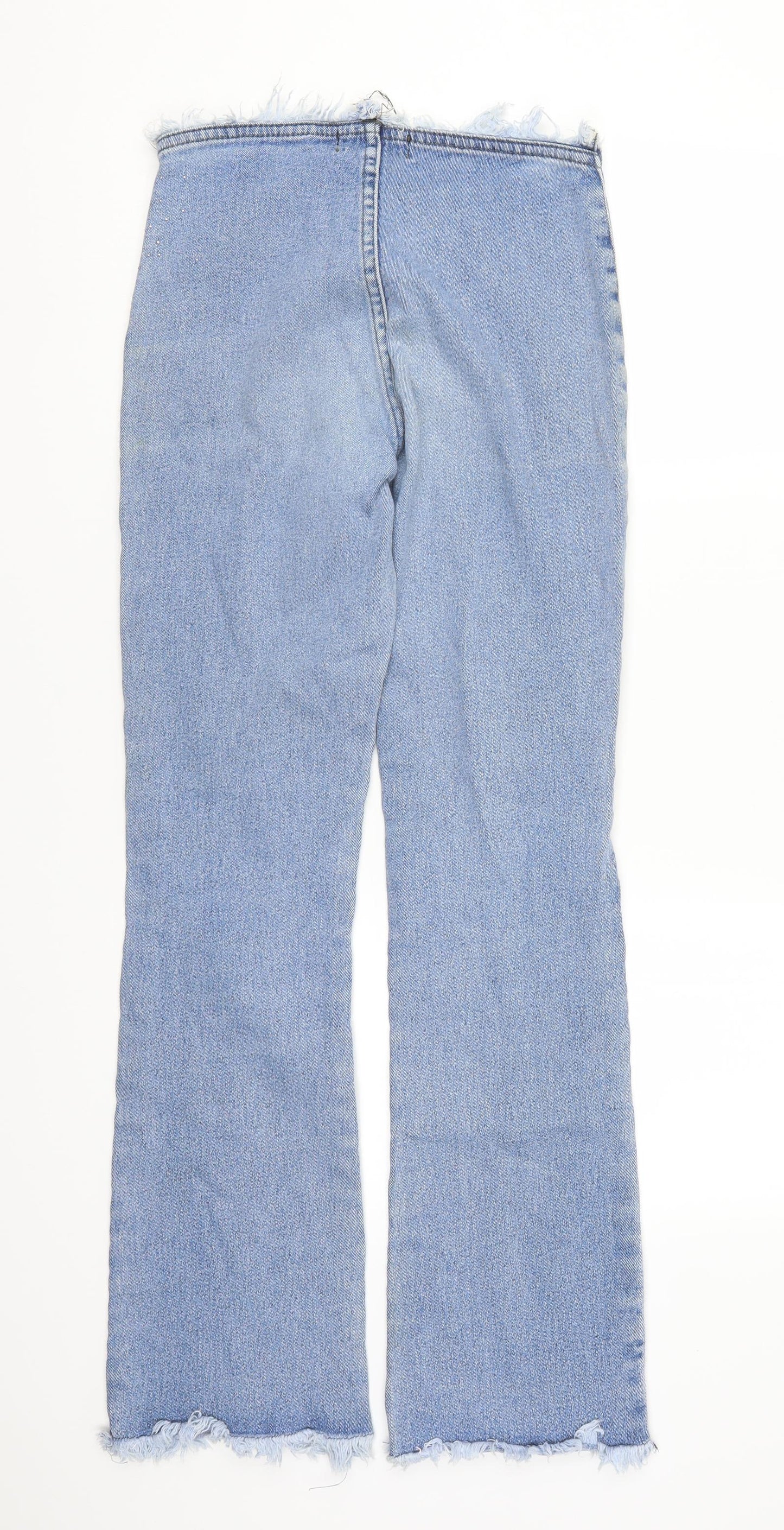 Zero London Womens Blue  Denim Straight Jeans Size 26 in L29 in