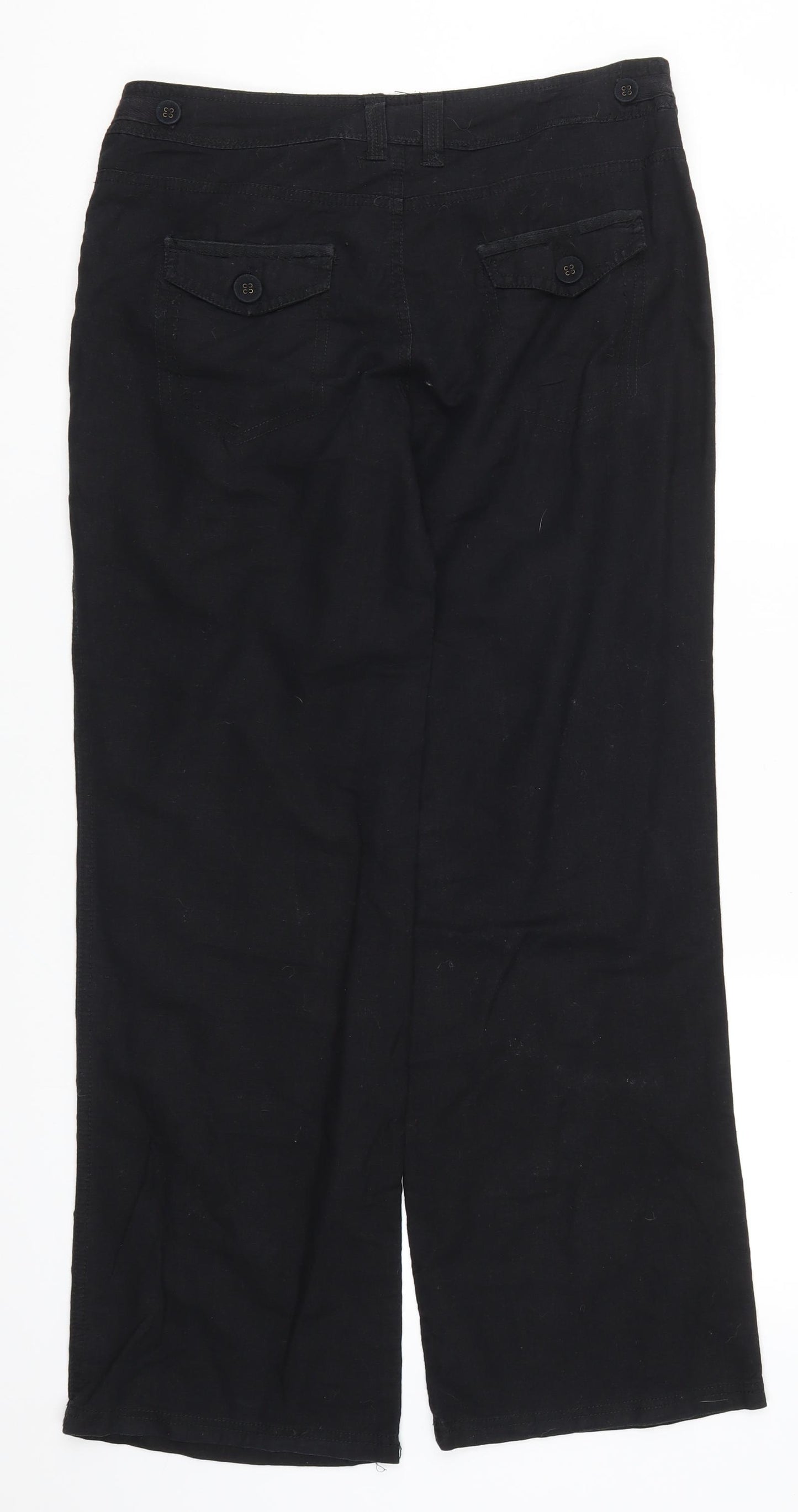 Miss Selfridge Womens Black   Trousers  Size 10 L29 in