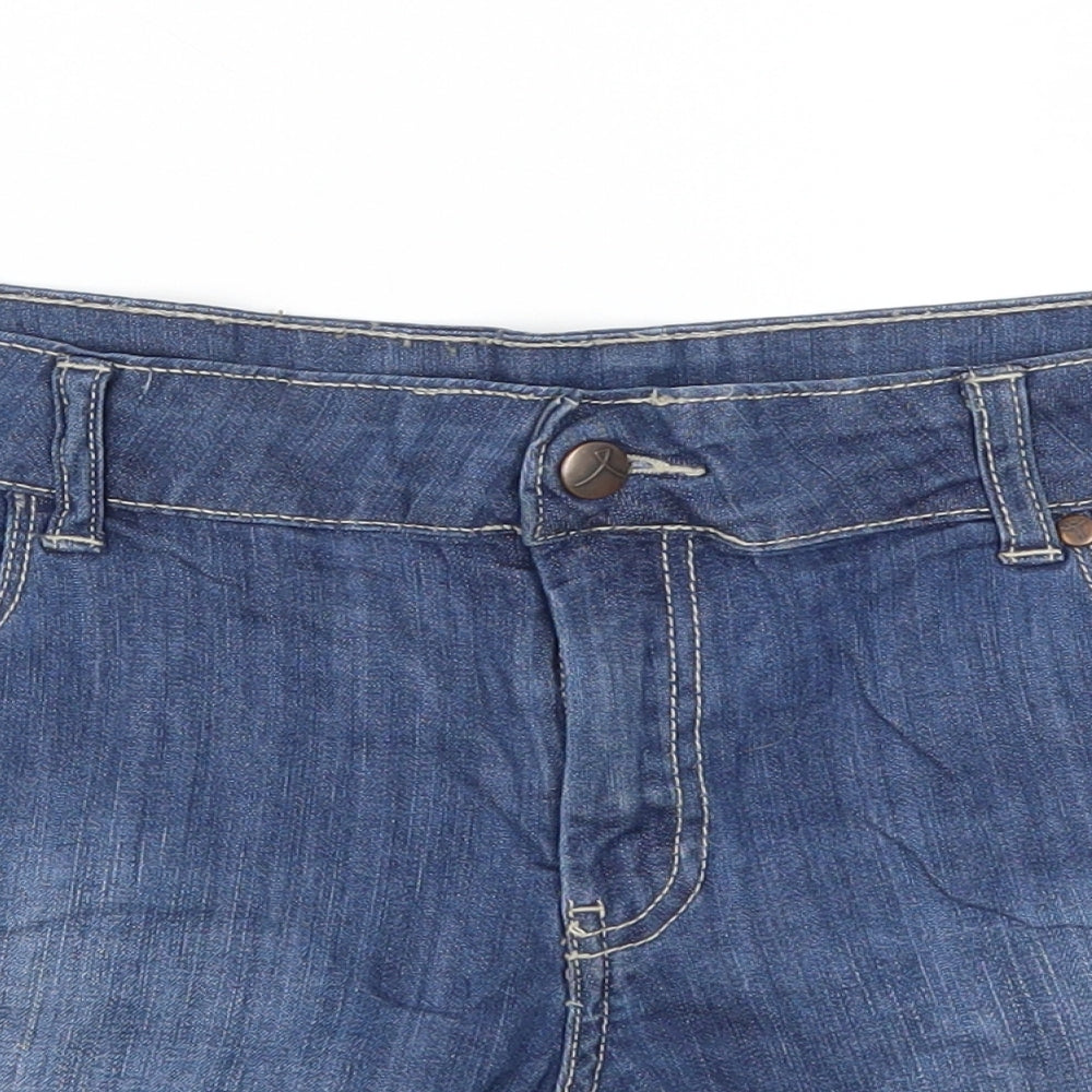 F&F Womens Blue  Denim Mom Jeans Size 16