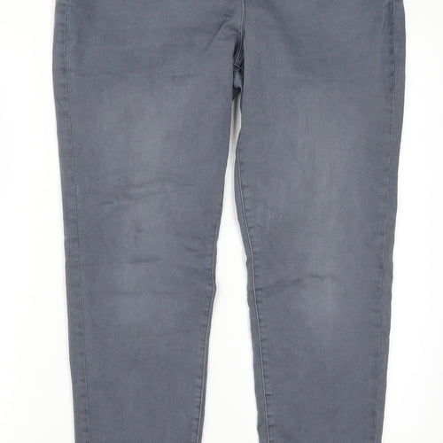 George Womens Grey  Denim Jegging Jeans Size 16 L28 in